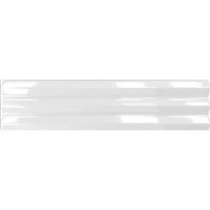 Acanto-Acanto White Polished 4x16 - V Ribbed