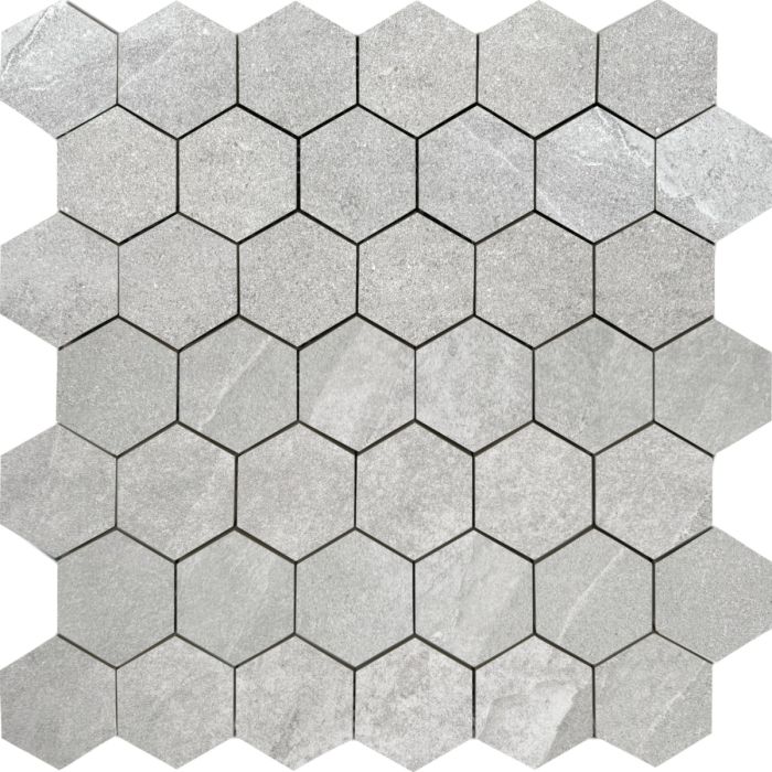 Ashima-Ashima Grey 2" Hexagon Matte Rectified