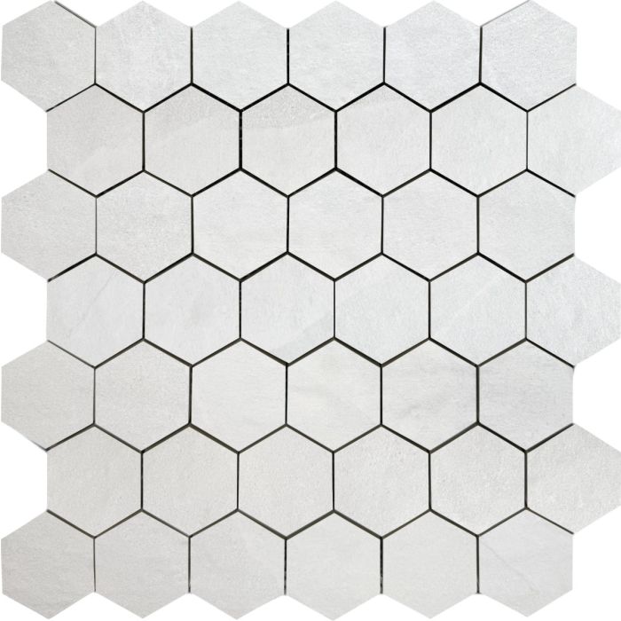 Ashima-Ashima White 2" Hexagon Matte Rectified