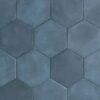 Colori-Colori Blu 6" Hexagon Matte