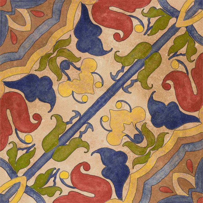 Earthenware-Earthenware Pattern Lara 4.5x4.5 Matte