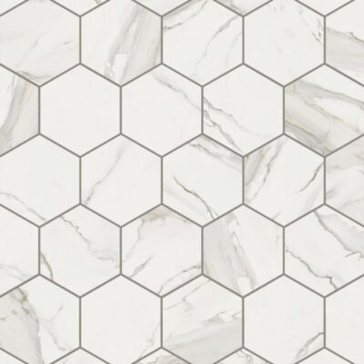 Gallery-Gallery Calacatta Gold 4" Hexagon Matte