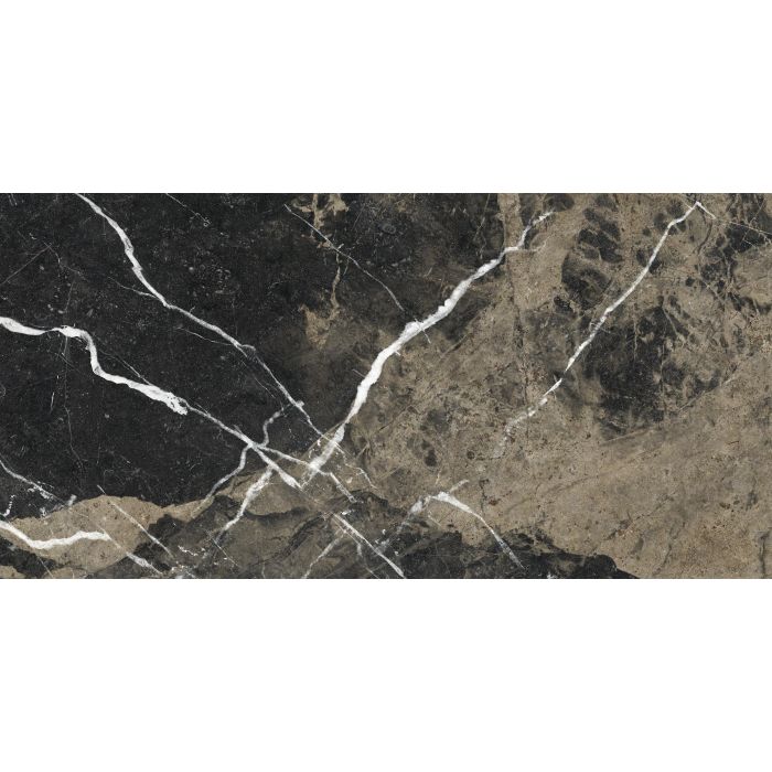 Marmi Alpi-Marmi Alpi Calacatta Black Matte 12x24 Rectified