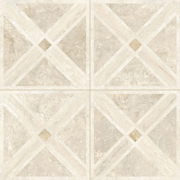 Rapolano-Rapolano Deco Cross 24x24 Polished