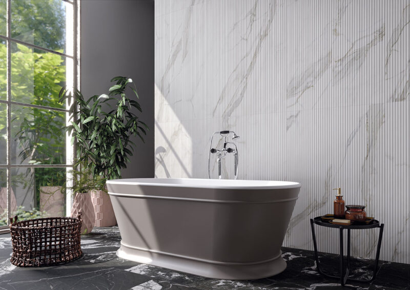 Urbanslat-Urbanslat Marmi Grey 16x48 Matte