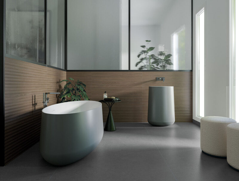 Urbanslat-Urbanslat Flute Umber 16x48 Matte