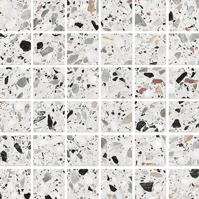 Melange White 2x2 Mosaic