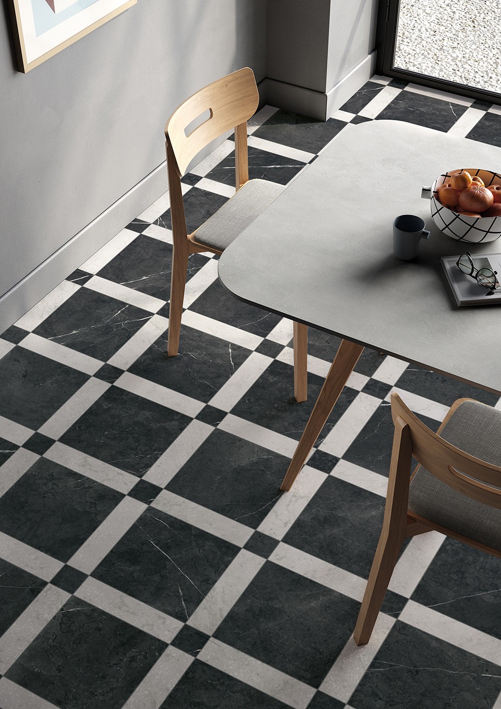 Nero Marquina 12x12 Matte Rectified - Image 2