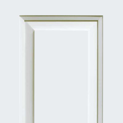 Solid wood door frame with HDF center panel