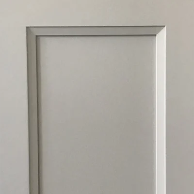 Solid wood door frame with HDF center panel